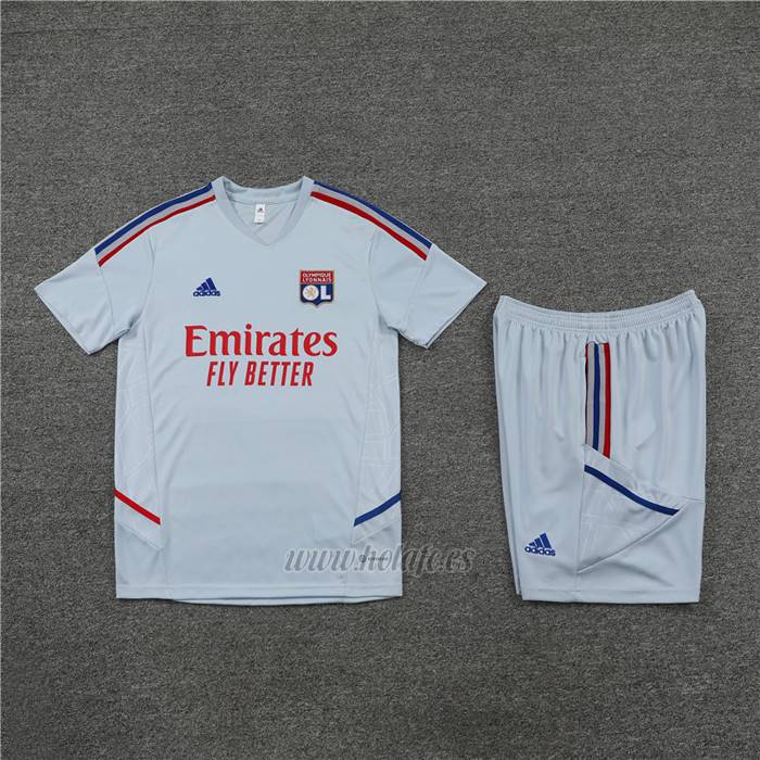 Chandal del Lyon Manga Corta 2022-2023 Gris - Pantalon Corto